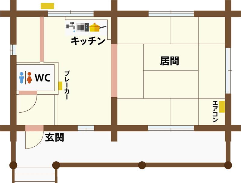 美濃田の淵キャンプ村 Hotel Higashimiyoshi Værelse billede