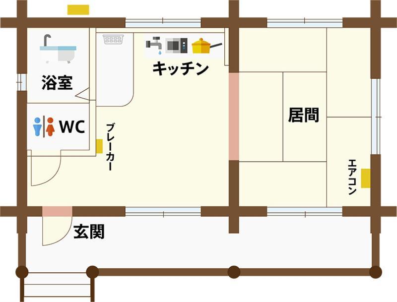 美濃田の淵キャンプ村 Hotel Higashimiyoshi Værelse billede